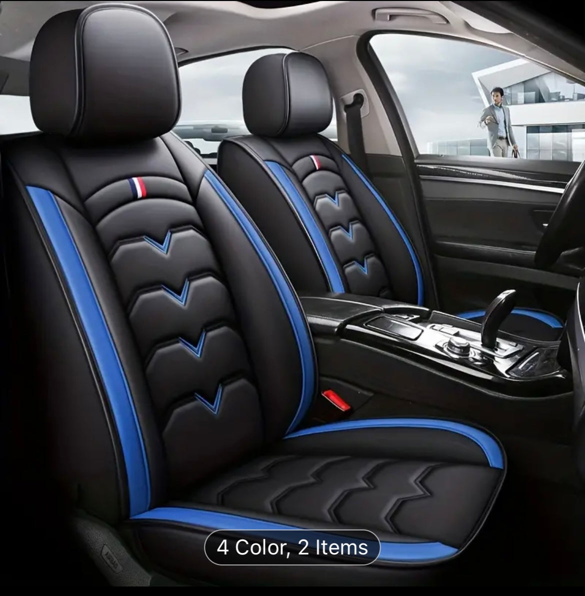 AUTOTREATS DELUXE SEAT COVERS FOR CARS AND PICKUP TRUCKS