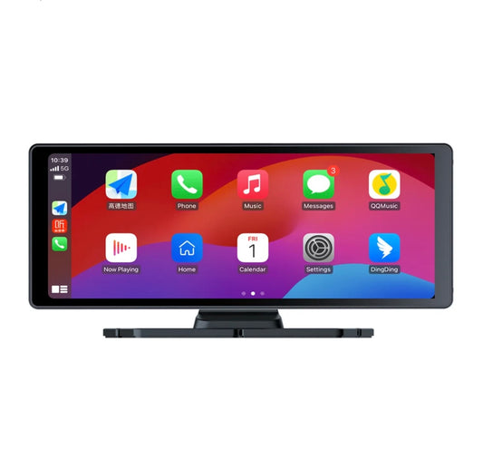 10.26inch Portable Apple CarPlay/Android auto screen with Dash Camera and Reverse camera
